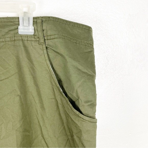 MOTTO Olive Green Front And Back Pockets Maxi Skirt, Size 26W - Picture 5 of 14
